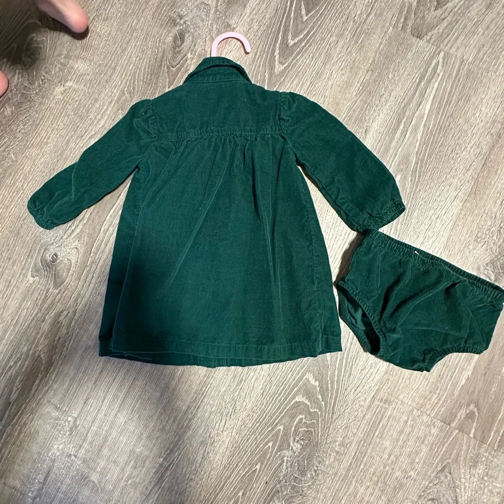 Green Carter’s Dress, 12mo Christmas outfit